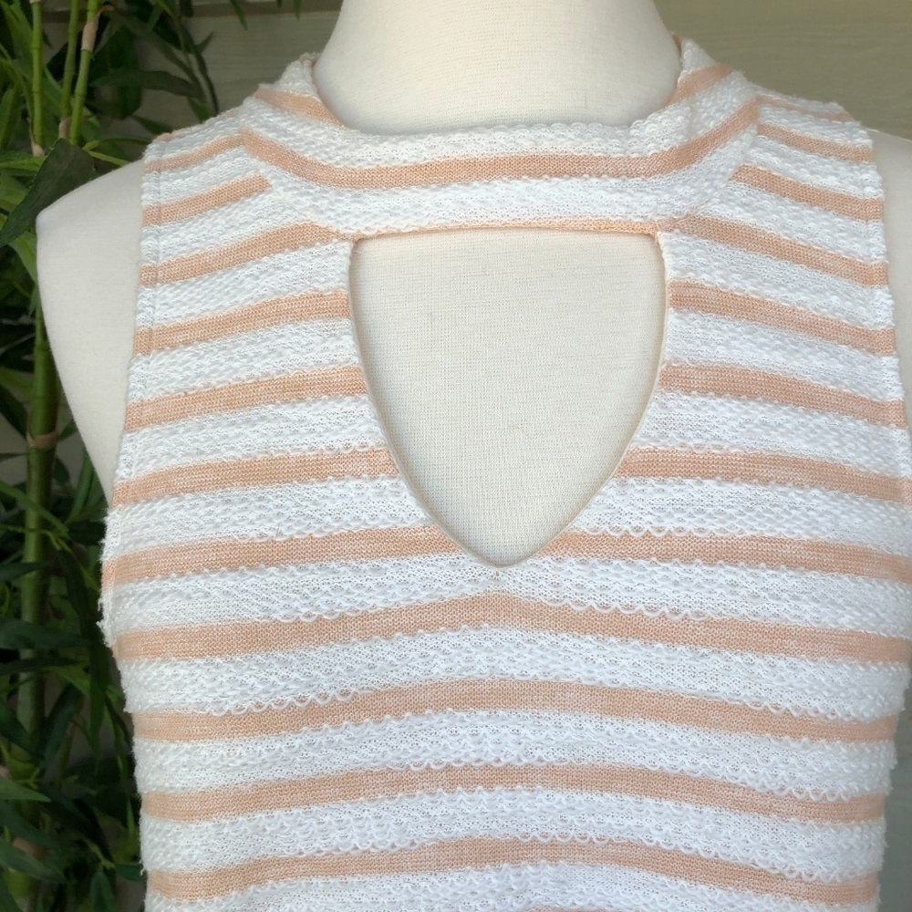 🎉Anthropologie Others Follow Peach Striped Dress - Picture 4 of 9